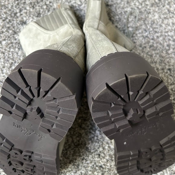 SAM EDELMAN LEX sage green suede leather combat boots size 8 - Picture 9 of 15